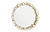 Phillips Collection Pebble Mirror, Round, Brushed Brass, White, 43"W (CH92434 YV0J07W3TK) 