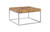 Phillips Collection Teak Puzzle Coffee Table, Square, Teak Top, Stainless Steel Frame, 32"W (ID75956 YV0J07W6RM) 