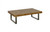 Phillips Collection Teak Slice Coffee Table, Rectangle, Teak Top, Stainless Steel Legs, 47"W (ID113631 YV0J07W6RV) 