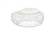 Phillips Collection Wire Mesh Stone Stool, Small, White Fabric Cushion, White Frame, 12"H (TH110596 YV0J07W7R2) 