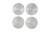 Phillips Collection Ripple Wall Disc, Set of 4, Silver Leaf, 17"W (PH102837 YV0J07W3W6) 