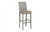 Phillips Collection Origins Bar Stool, Brown Fabric Seat, Graystone Frame, 47.5"H (TH92731 YV0J07TC02) 