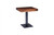 Phillips Collection Cafe Dining Table, Chamcha Top, Black Base, 30"W (TH101822 YV0J07T43V) 