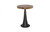 Phillips Collection Chuleta Bar Table, Pedastal Base, Natural Wood Top, Black Base, 32"W (TH110311 YV0J07T53V) 