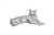 Phillips Collection Laying Cat Sculpture, Silver Leaf, 17"H (PH113917 YV0J07T53G) 