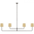 Visual Comfort & Co. Signature Collection Go Lightly 70" Four Light Linear Chandelier, Visual Comfort & Co. Signature Collection BBL 5087BZ-SB D6AZR 
