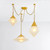 Corbett Angelique Chandelier, 3-Light, Brass, 58"W (383-58-VPB CZ7K) 