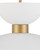 Currey and Company Zevio White Pendant 