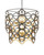 Currey and Company Mauresque Medium Bronze & Gold Chandelier 