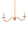 Currey and Company Saxon Linear Tan Chandelier 