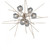 Hubbardton Forge Griffin Stardust Pendant, 6-Lights, Soft Gold, Cool Grey, 39.2"W (131590-SKT-MULT-84-YL0709 5YZYDU) 
