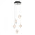 Hubbardton Forge Chrysalis Pendant, 5-Light, Vintage Platinum, White Polished Crystal, 15.4"W (131137-SKT-STND-82-WP0754 5YZTFV) 