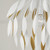 Capital 1-Light Botanical Pendant in Matte White and Buffed Gold 