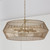Capital 6-Light Angular Metal Chandelier in Matte Brass 