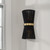 Capital 2-Light Sconce in Hand wrapped Black Rope String and Hand-Distressed Patinaed Brass 