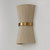 Capital 2-Light Sconce in Hand wrapped Bleached Natural Rope String and Hand-Distressed Patinaed Brass 