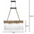 Varaluz Matrix 6 Light Linear Chandelier - Havana Gold 