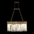 Varaluz Matrix 6 Light Linear Chandelier - Havana Gold 