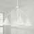 Capital 4-Light Modern Metal Chandelier in White 
