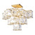 Varaluz Cubic Semi-Flush Mount - Calypso Gold 