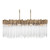 Varaluz Matrix 8 Light Linear Chandelier - Havana Gold 
