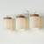 Capital 3-Light Cylindrical Vanity in White with Mango Wood and Soft White Glass 