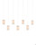 Currey and Company Escenia 7-Light Linear Multi-Drop Pendant 