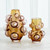 Global Views Bubbled Small Amber Blush  Vase 