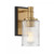 Savoy House Concord 1-Light Bathroom Vanity Light in Matte Black with Warm Brass, Savoy House 9-1102-1-143 ALYJF 