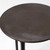Global Views Circle Etched Black Nickel Accent Table 