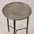 Global Views Circle Etched Black Nickel Accent Table 
