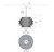 Visual Comfort & Co. Signature Collection Antigua Small Drum Chandelier, Visual Comfort & Co. Signature Collection CHC 5015BZ/NAB D9AN2 