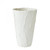 Global Views Chip Tall Matte White Vase 