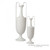 Global Views Elongated Grecian Large Matte White Amphora 