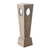 Global Views Proust Grey Sandblasted Oak Pedestal 