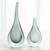Global Views Stretched Neck Large Gray Vase 