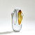 Global Views Duet Small Amber/Grey Vase 