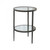 Global Views Laforge Two-Tier Braised Brass Side Table 
