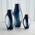 Global Views Fly Through Medium Night Blue Vase 