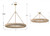 Crystorama Oakley 1 Light Chandelier - Soft Gold 3.5"H 