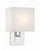 Crystorama Brent Wall Sconce - Polished Nickel 10"H 