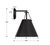 Crystorama Xavier Wall Sconce - Matte Black 12.5"H 