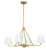 Crystorama Xavier Chandelier - Vibrant Gold, White 17"H 