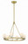 Crystorama Aragon Chandelier - Soft Brass 18"H 