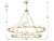 Crystorama Aragon Chandelier - Soft Brass 46"H 