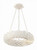 Crystorama Broche Chandelier - Matte White 3.75"H 