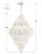 Crystorama Addis Chandelier - Polished Chrome, Tronchi Glass Clear 50.5"H 