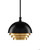 Currey and Company Salviati Medium Black & Gold Pendant 