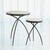 Global Views Tripod Small Table with Grey Marble Top 
