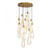 Global Views Round Layered Raindrop LED Chandelier 